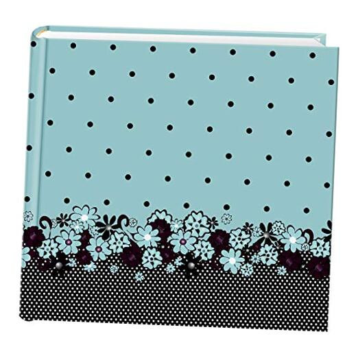 200 Pocket Printed Polka Dot Buds Design Photo Album for 4 by 6-Inch Prints
