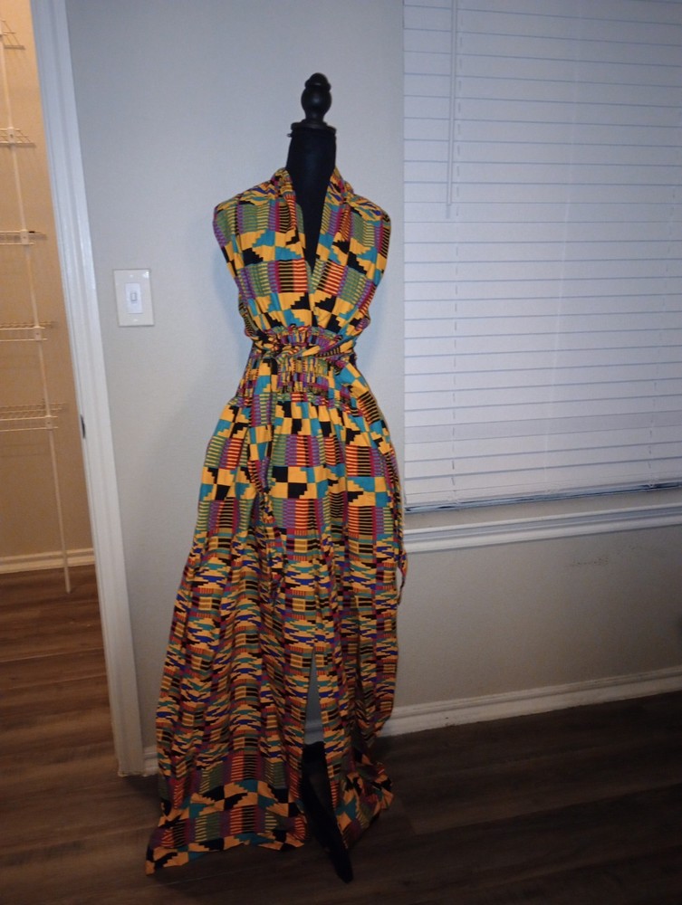 Ankara Multicolored Infinity Jumpsuit Size 2XL