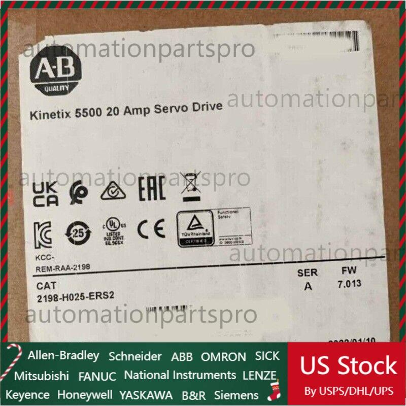 Allen Bradley 2198-H025-ERS2 Servo Drive Factory Sealed US Free Tax