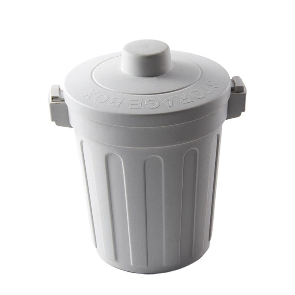 Compact Desktop Garbage Can with Lid for Bedroom or Office Mini Trash Bins