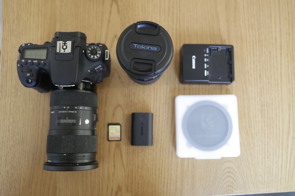 Canon 90D with Sigma 18-35mm & Tokina 11-16mm + Extras