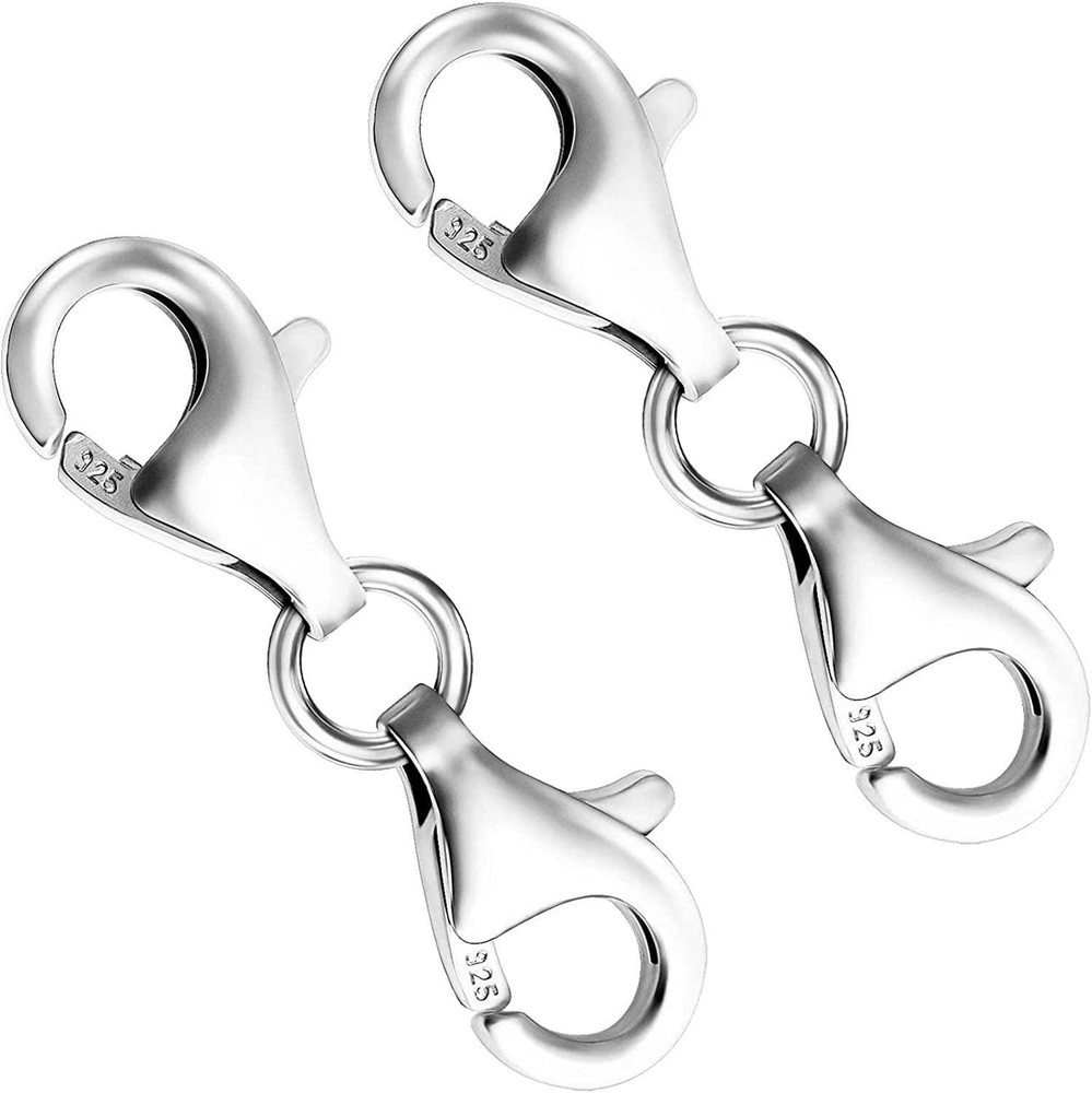 Lobster Clasp 925 Sterling Silver Double Lobster Claw Clasps,necklace Extender S