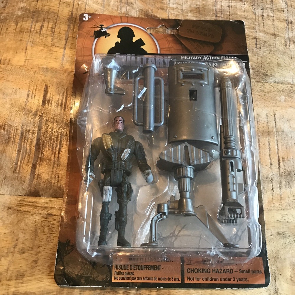 Rare Military Action Figure Bootleg Army Soldier w/ Shield Launcher Entry Ram