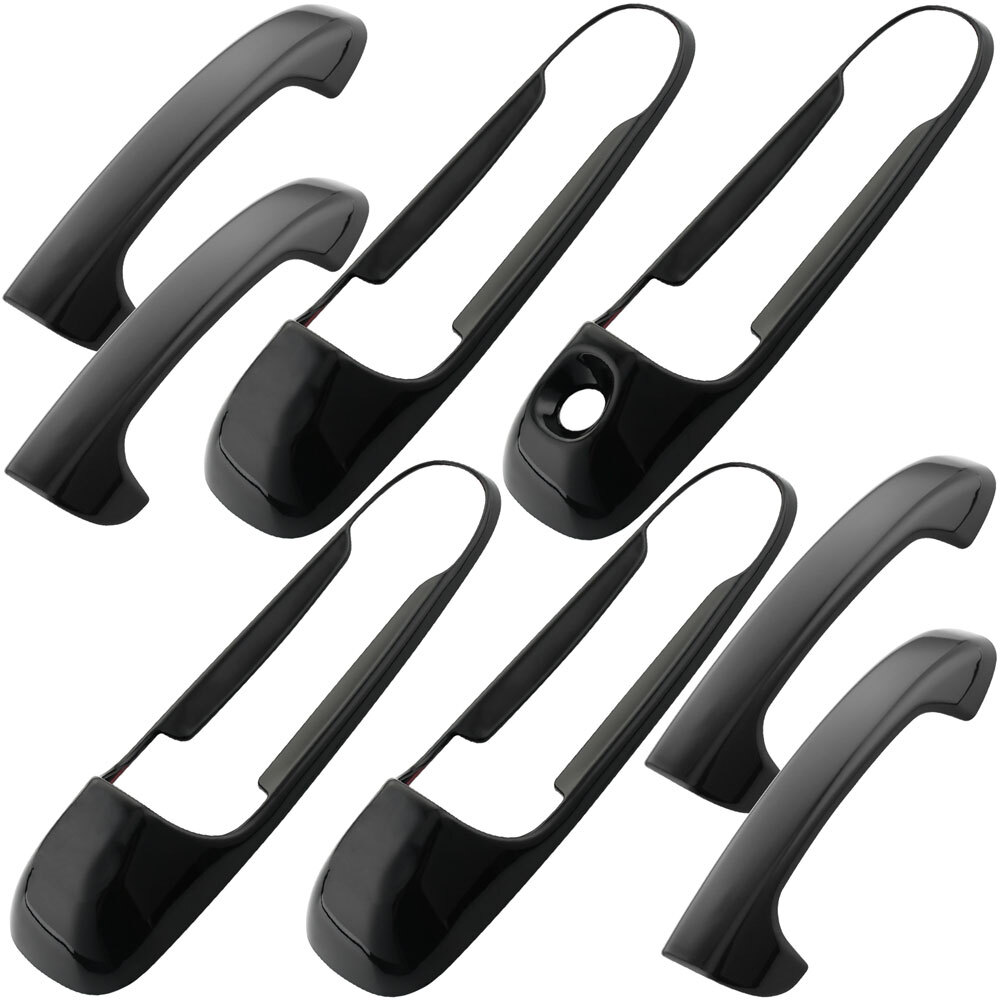 Gloss Black Door Handle Cover Trim for Dodge RAM 1500 2009-2018 H22 IN