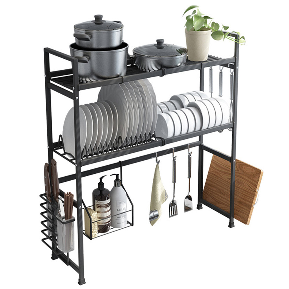 Over The Sink Dish Drying Rack 2 Tier Stainless Steel Above Sink Dish Rack Sink