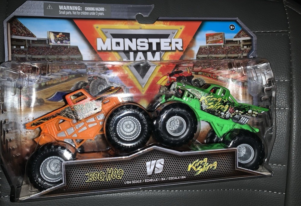 Spin Master Monster Jam BOG HOG vs KING SLING Anderson 2024 2pack 1/64 Diecast
