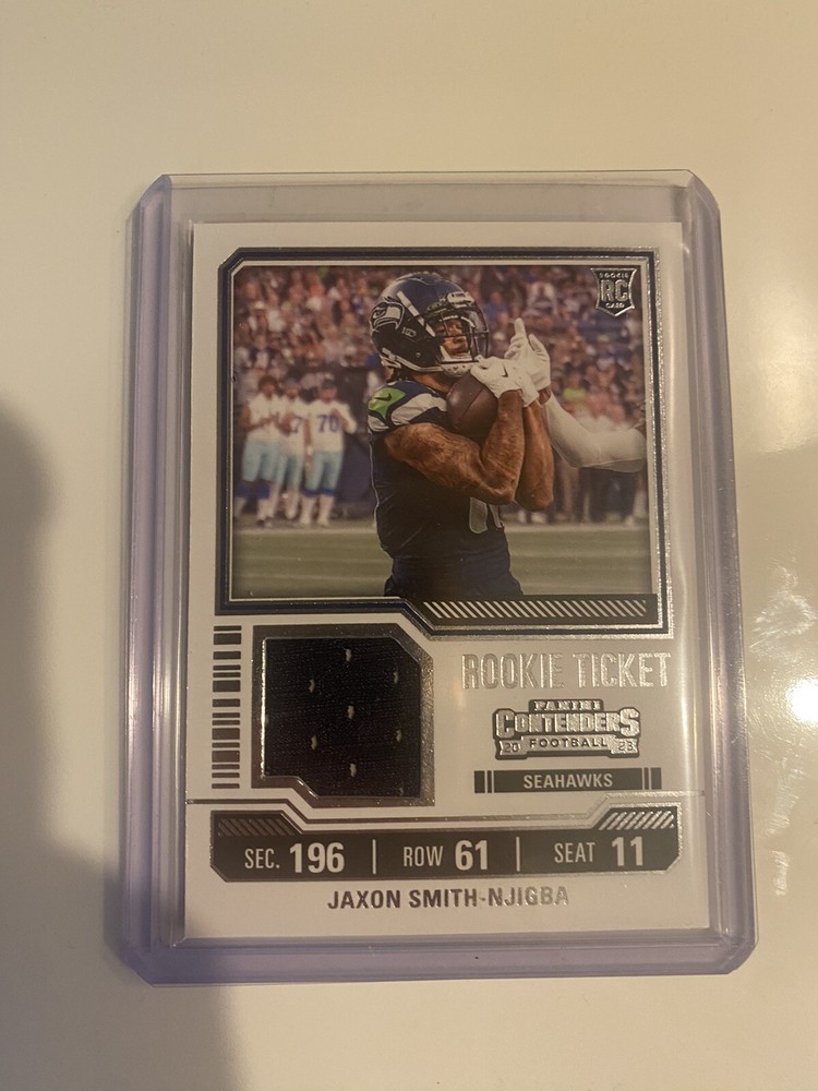 2023 Panini Contenders Rookie Jaxon Smith-Njigba Ticket Swatches