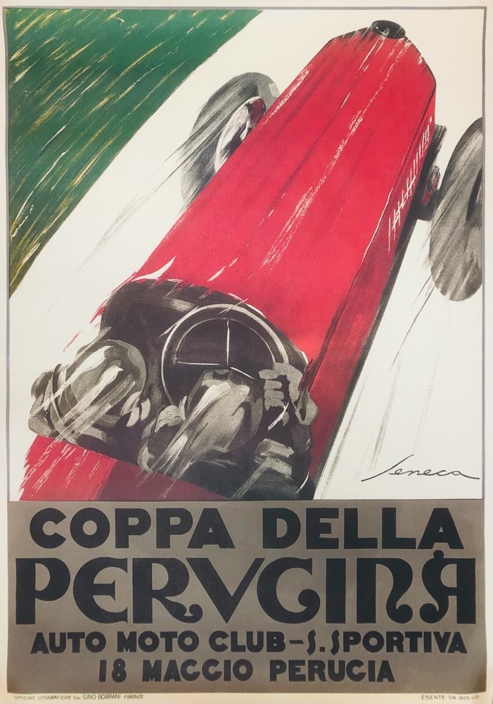 Federico Seneca, C.A. 1950 - PERUGINA CUP - Original Vintage Poster