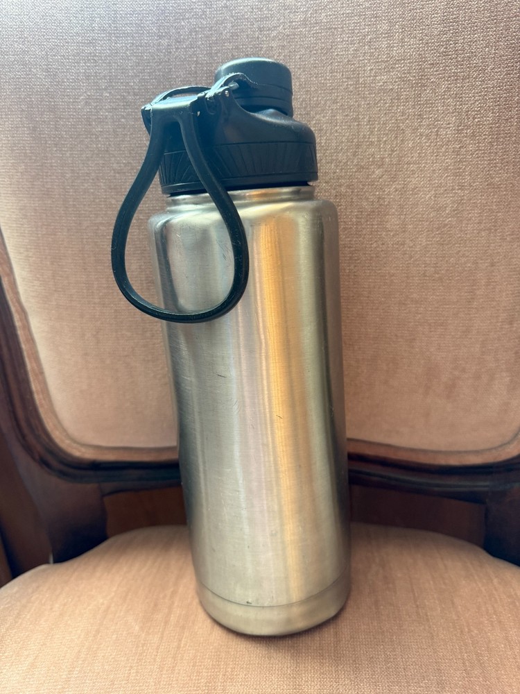TAL Stainless Steel 40 oz Water Bottle Double Wall Carry Loop – Silver