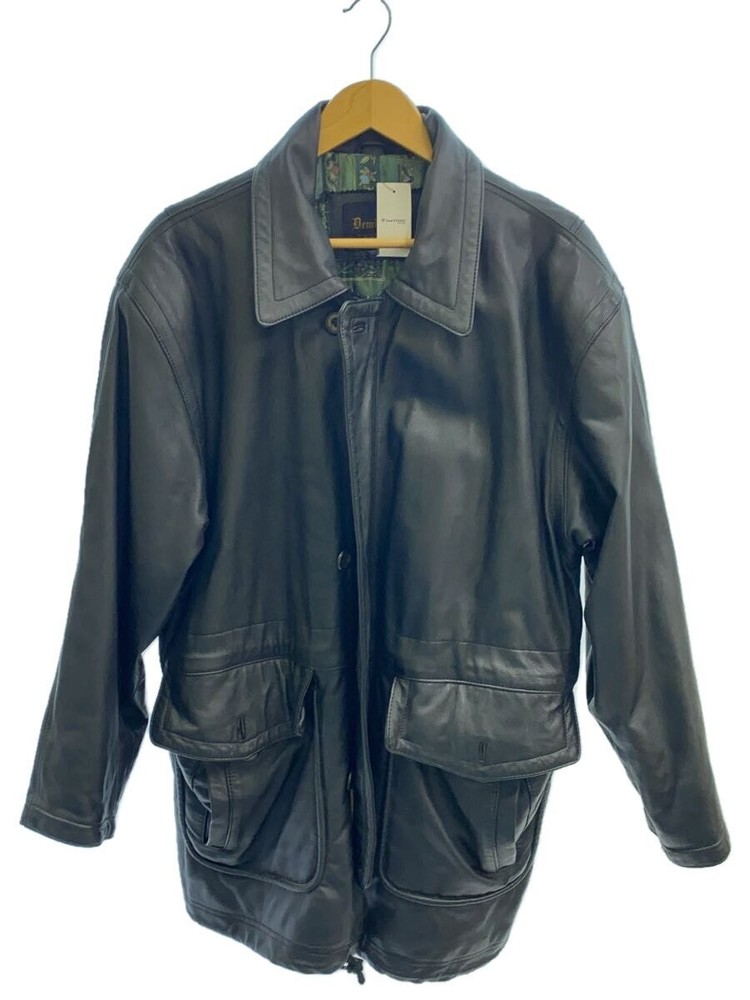 Demidiem/Leather Jacket Blouson/L/Sheep Leather/Blk// 8922
