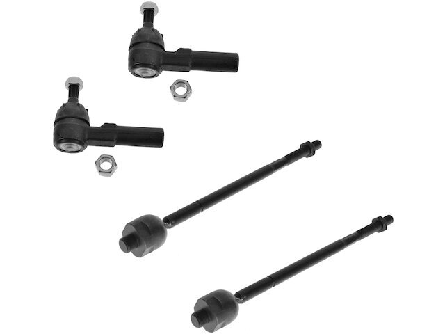 Front TRQ 4 Piece Tie Rod Set Tie Rod End Set fits Saturn SW2 1993-2001 85NBWB