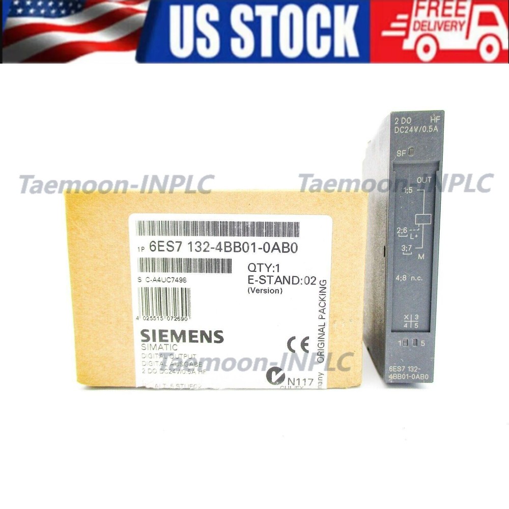 1pc Siemens 6ES7 132-4BB01-0AB0 6ES7132-4BB01-0AB0 DP 5 electronic modules
