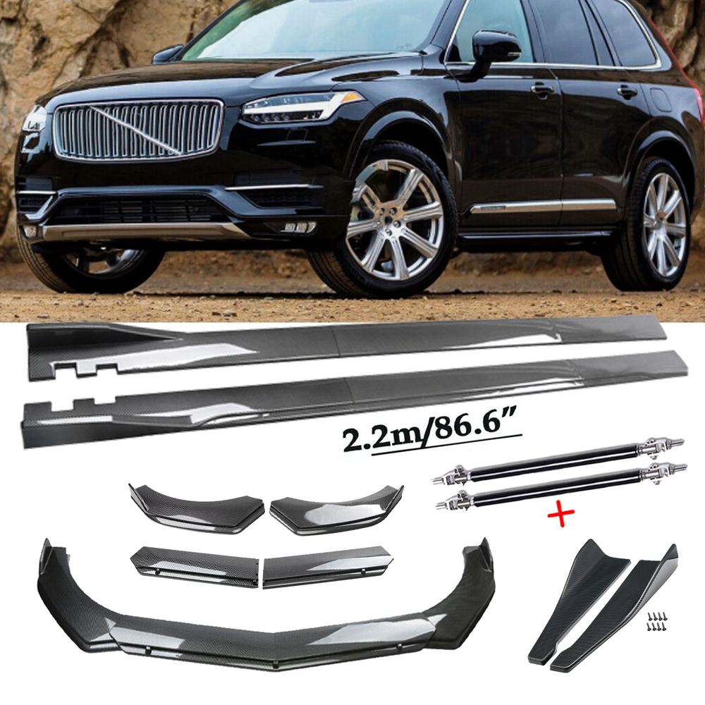 Volvo XC60 XC40 XC90 Carbon Fiber Front Bumper Lip Chin Spoiler Body Kit