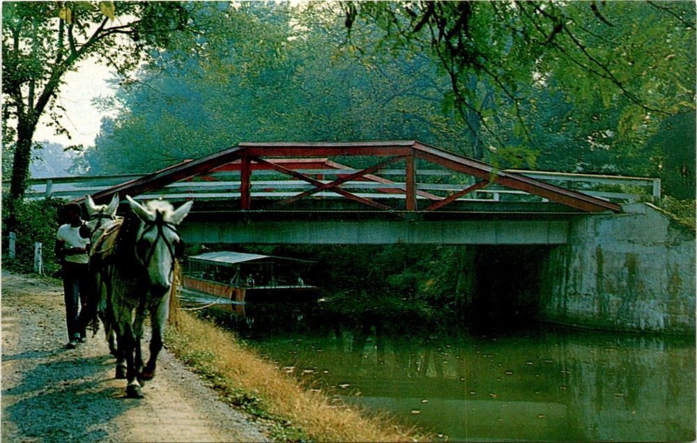 New Hope, Bucks County, Pennsylvania, Delaware Canal, Hackettstown, Postcard