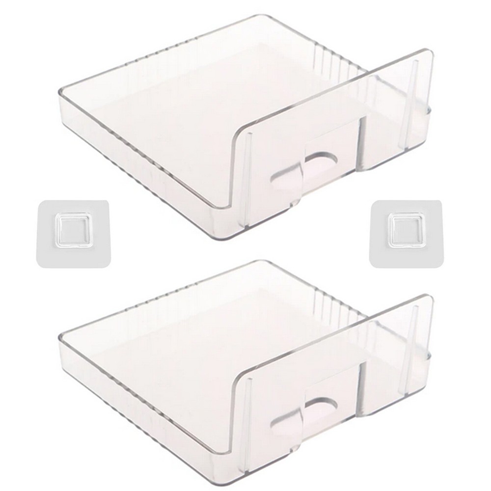 2Pcs Storage Bracket Holder Shock-proof Router Tv Box Wall-mounted Kit Universal