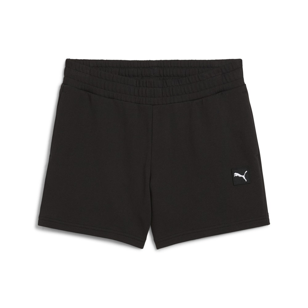 PUMA Essential Elevated MidRise 5 Inch Shorts Womens Black Casual Athletic Botto