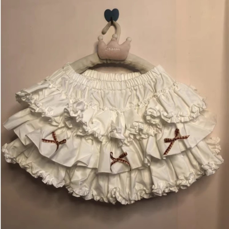 Japanese-style women's Lolita bow skirt sweet school style culottes