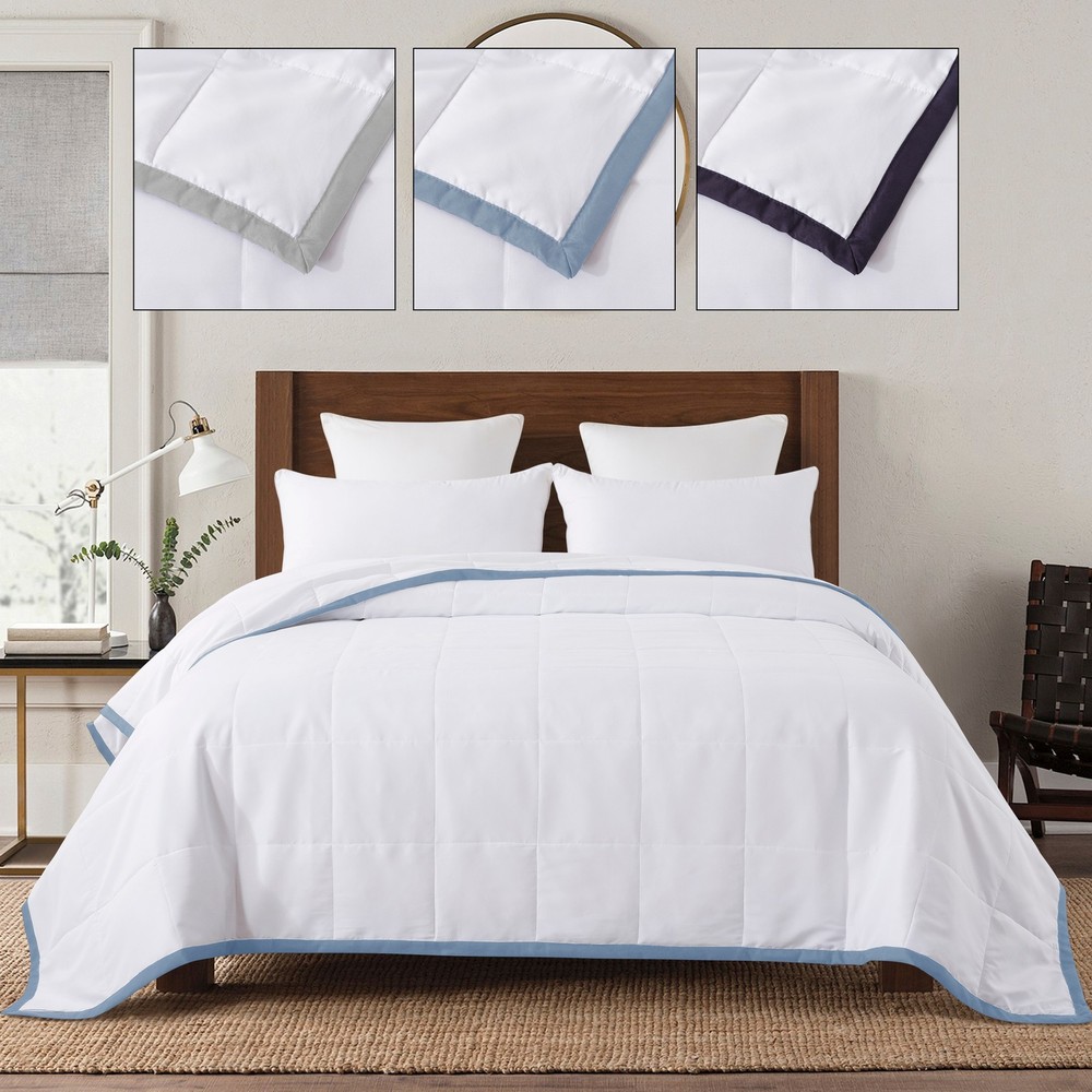 Soft Hypoallergenic Down Alternative Blanket with Frame  