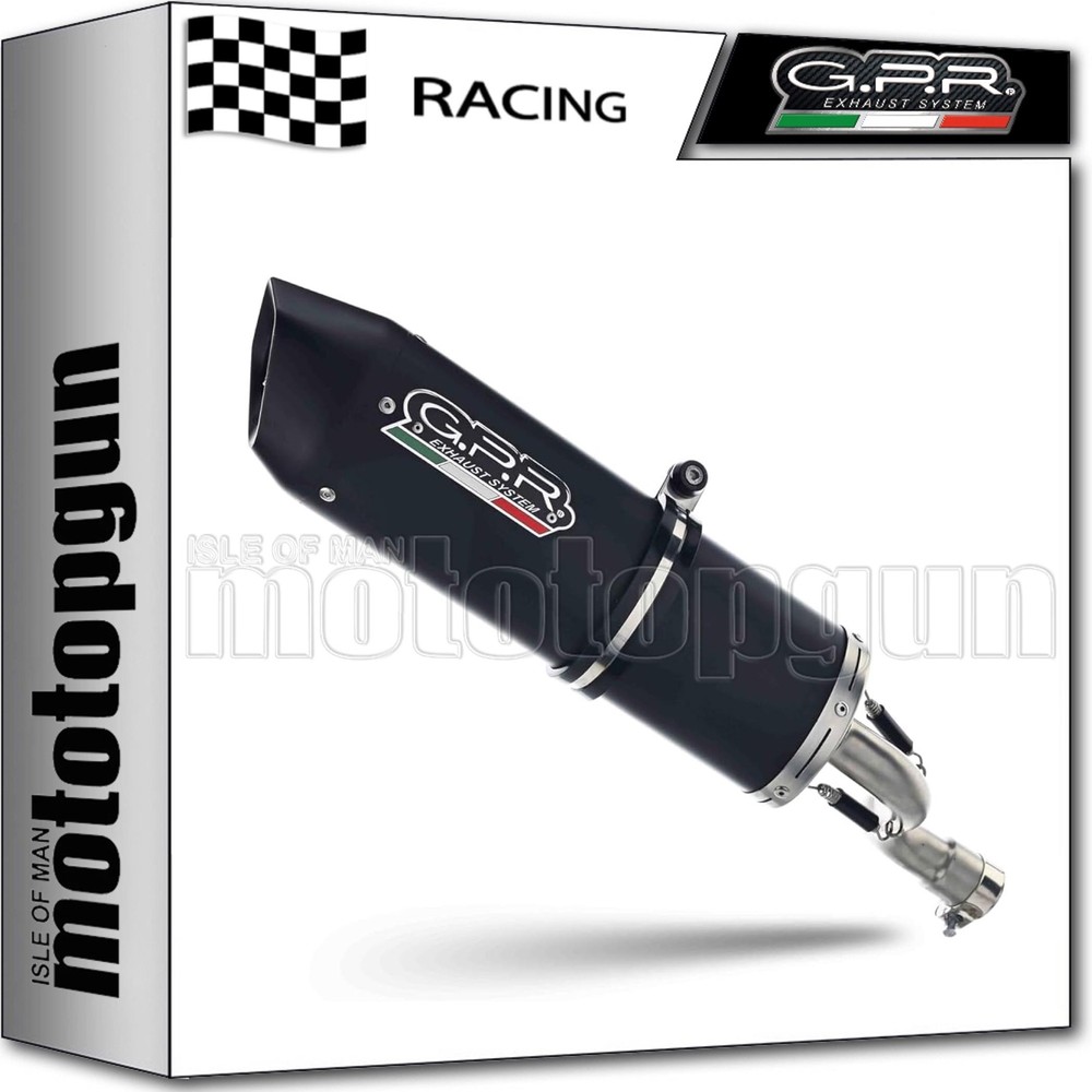 full exhaust racing black gpr for piaggio vespa 150 lx lxv s touring 2010 10