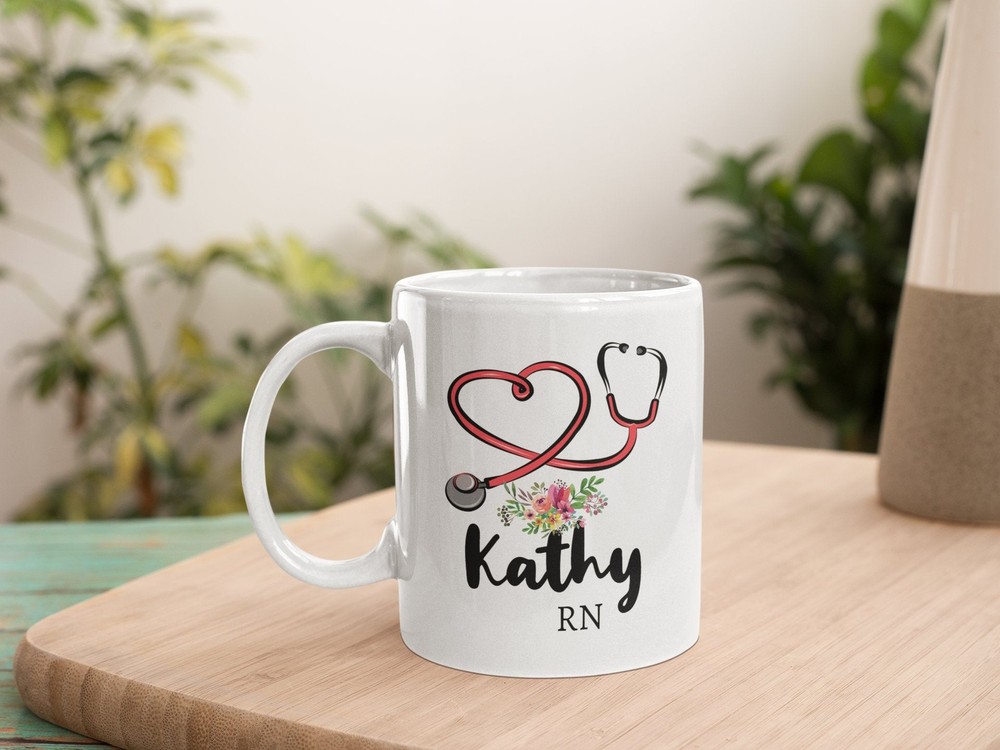 Personalized Nurse Coffee Mug  Registered Nurse Gift Nurse Graduation Gift