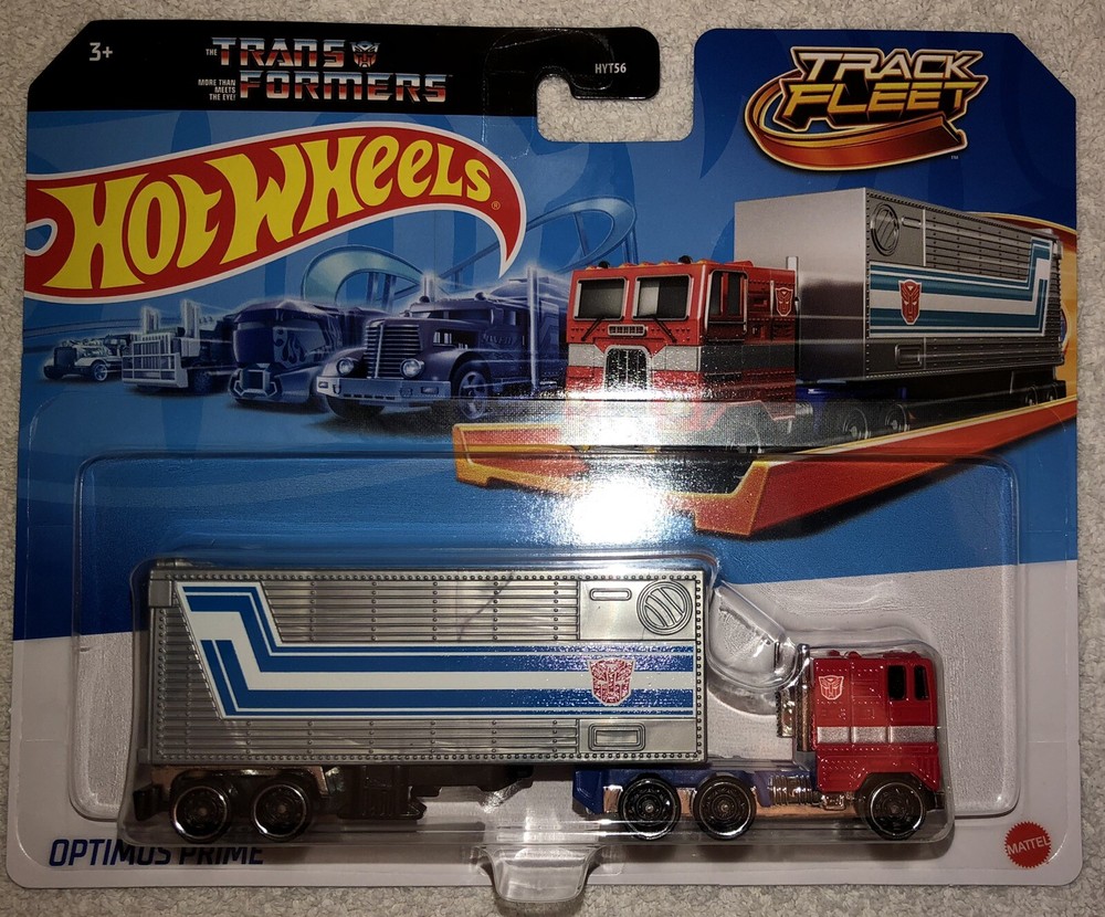 Hot Wheels Transformers Track Fleet TRANSFORMERS Optimus Prime SAME DAY SHIPPING-image