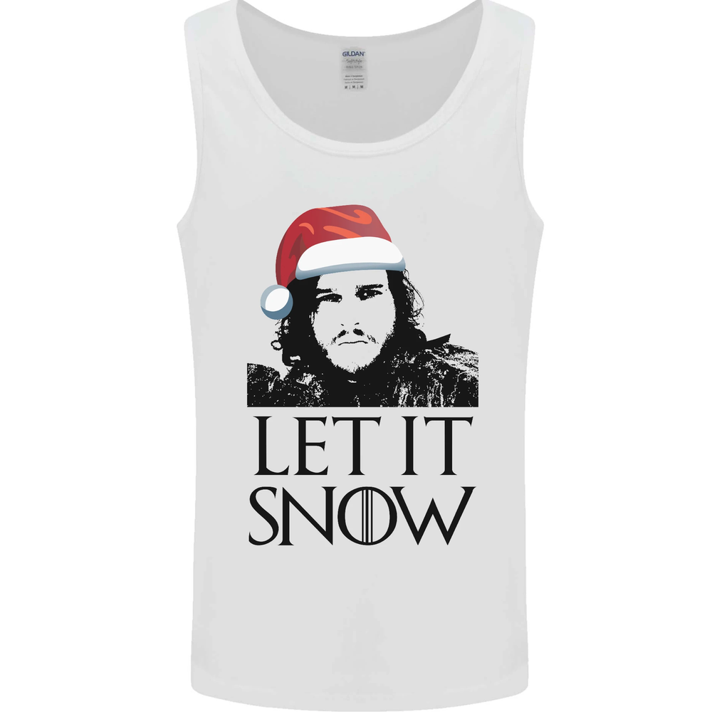 Let It Snow Funny Christmas Vest Tank Top for Men