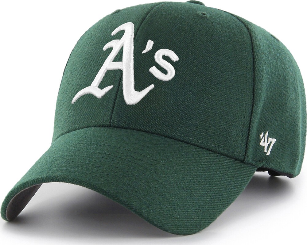 47 Brand Oakland Athletics Dark Green MVP Curved Visor Velcroback Cap