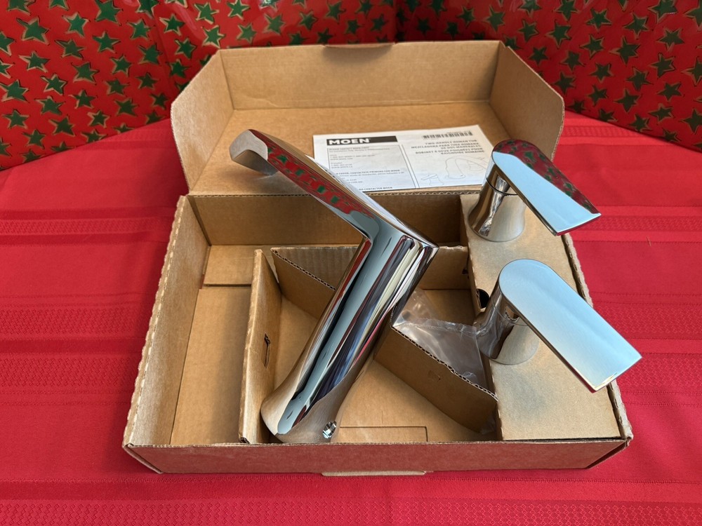 Moen T908 Genta Two-Handle Deck Mounted Tub Faucet Chrome Trim Kit New