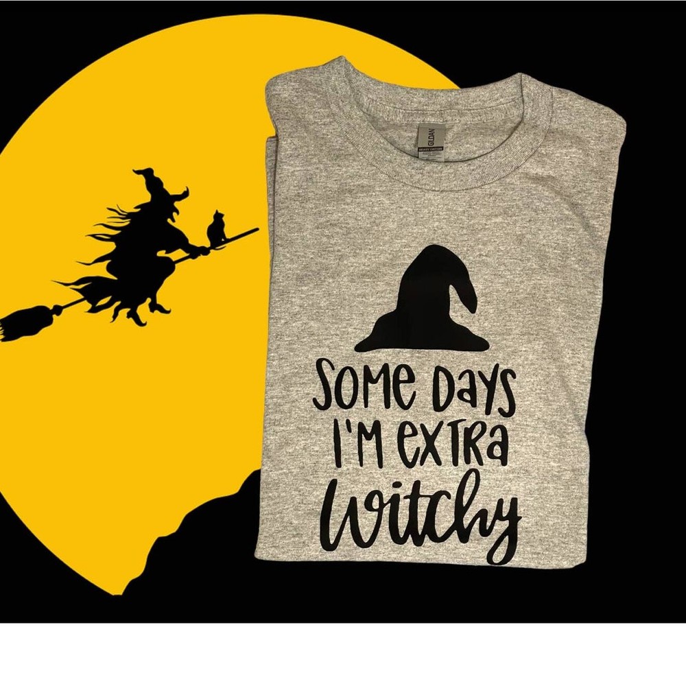 EXTRA WITCHY T-SHIRT|UNISEX ADULT MEDIUM|HALLOWEEN|SPOOKY|FUNNY