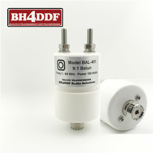 150W 9:1 HF Shortwave Dipole Antenna Balun 1.8-54MHz Waterproof BAL-451 WHITE