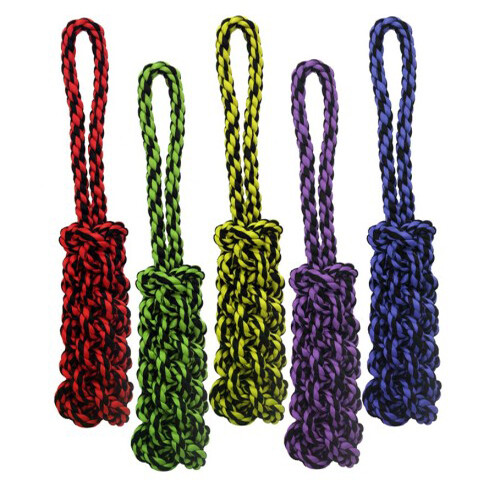Multipet Nuts for Knots Rope Tug with Braid Assorted; 1