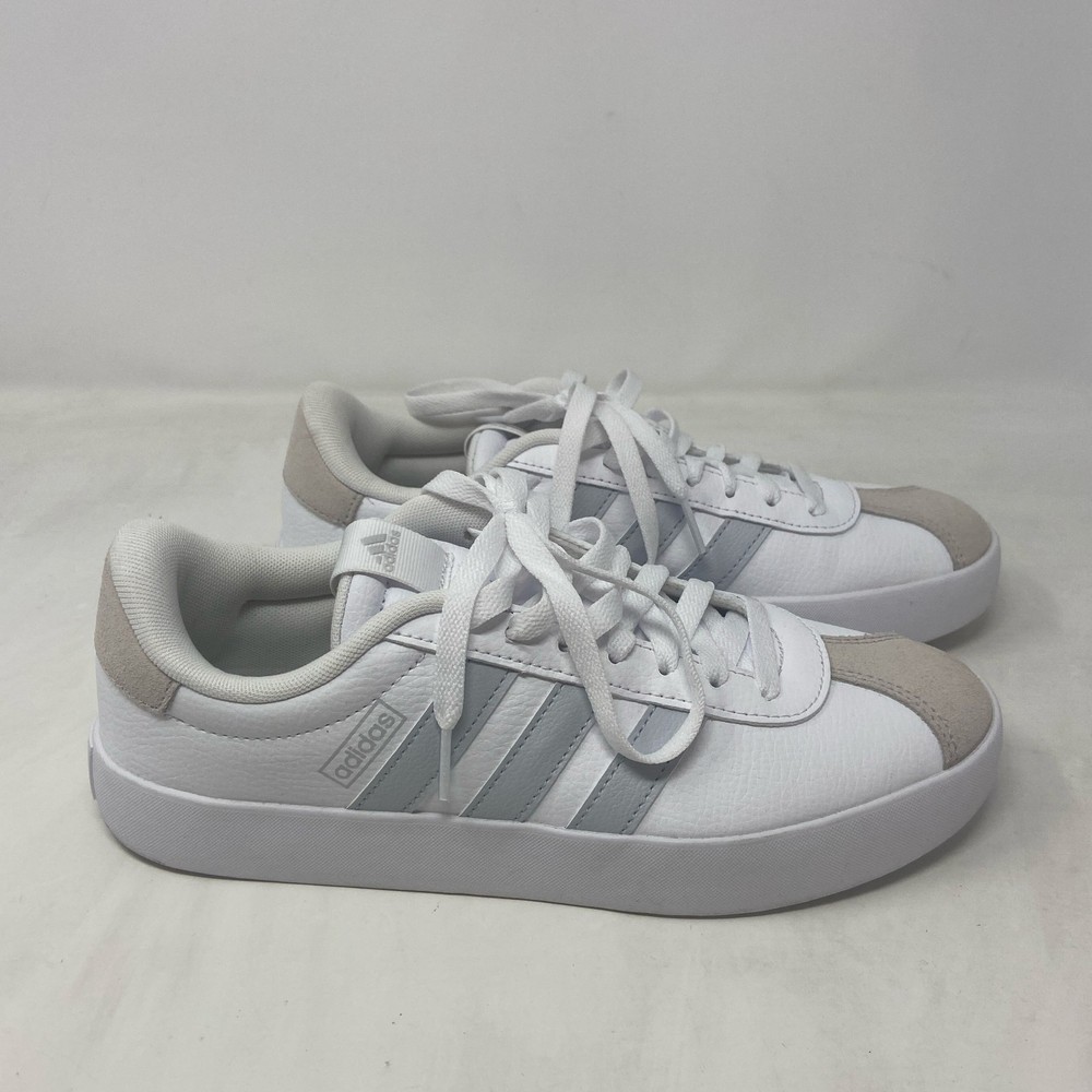 Adidas VL Court 3.0 Women’s White/Blue/Gray Size 7