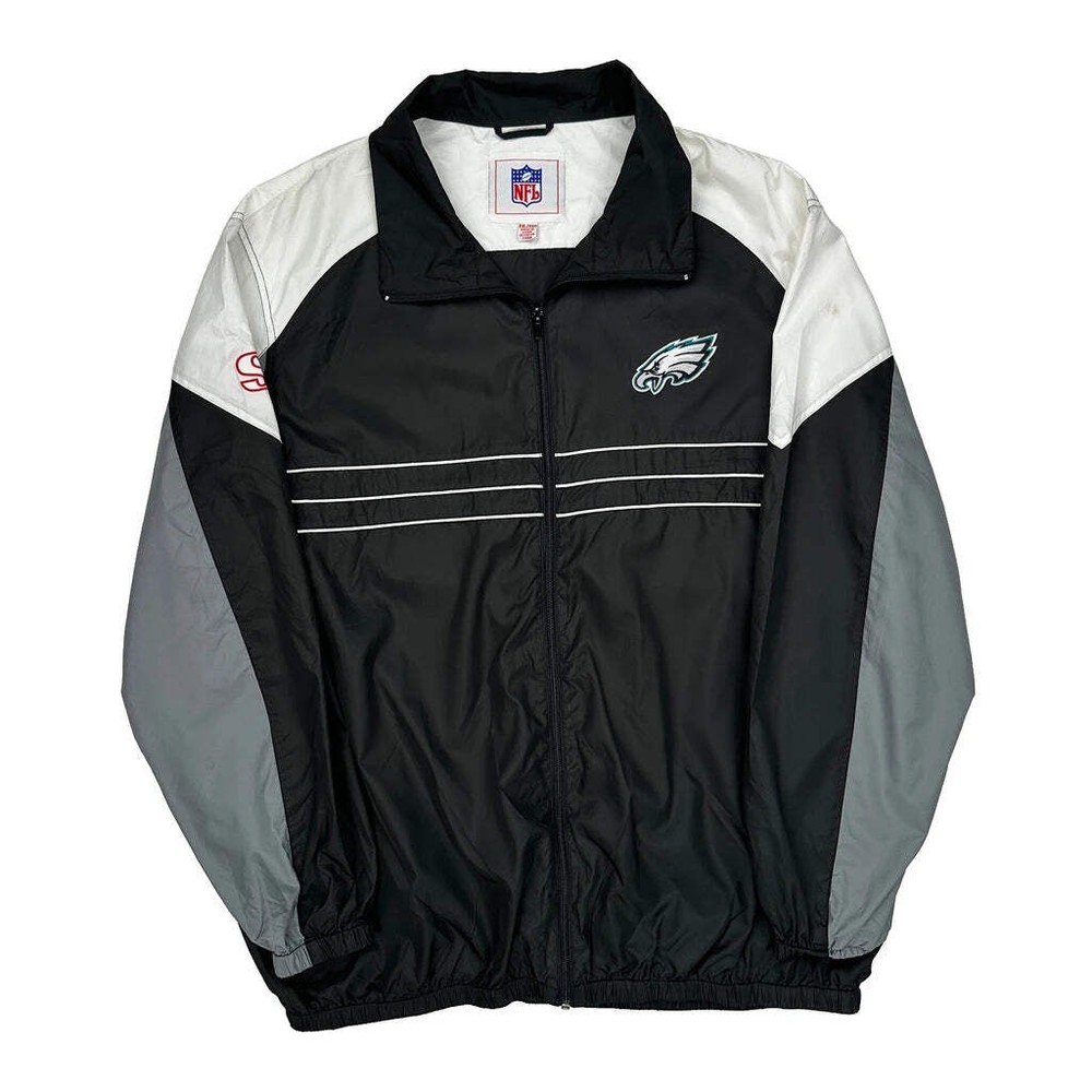 Philadelphia Eagles Nfl Windbreaker - 2XL Gray Polyester