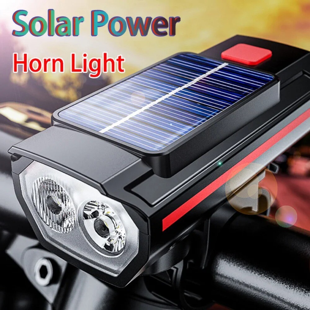 USB Rechargeable Bicycle Front Light Highlight Riding Warning Lamp Cycling Parts