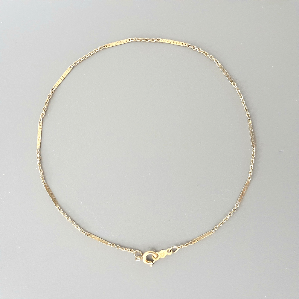 Vintage 12K GF Anklet 9.5