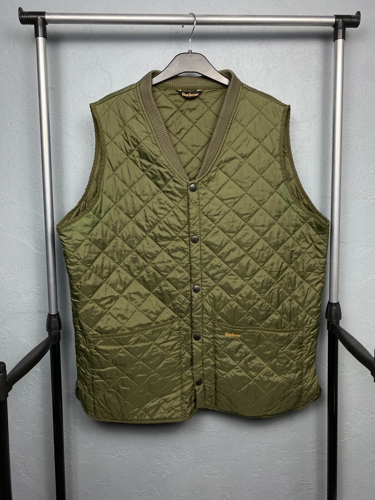 Barbour Vintage Mens Liddesdale Gilet Quilted Vest Size XL