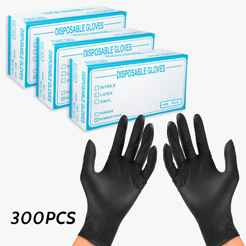 Nitrile Exam Gloves  Latex Free Medical  Work Gloves  PE  300/600 pc