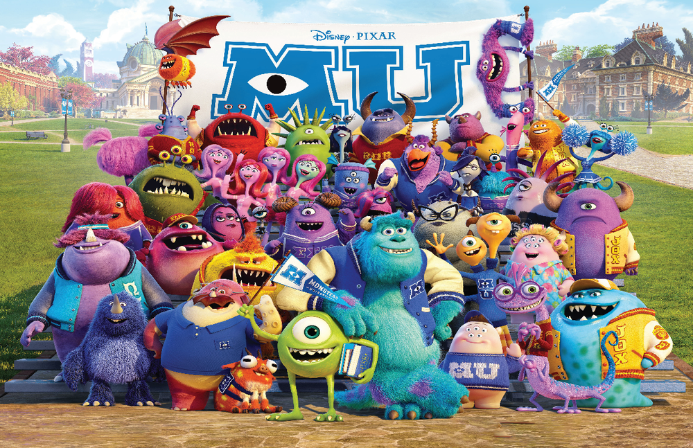 Monsters University Mike and Sully Matte 13x19 Disney Poster Art Print