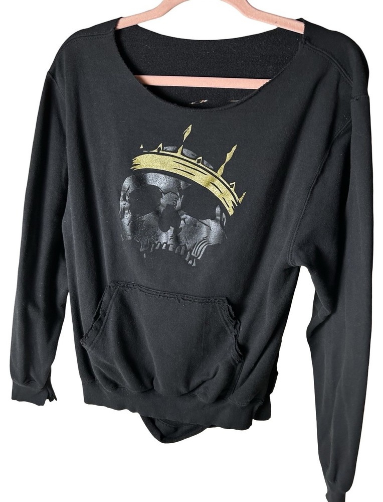 The Drive Company Adjust Your Crown Distressed Personalized Sweatshirt Sz Small