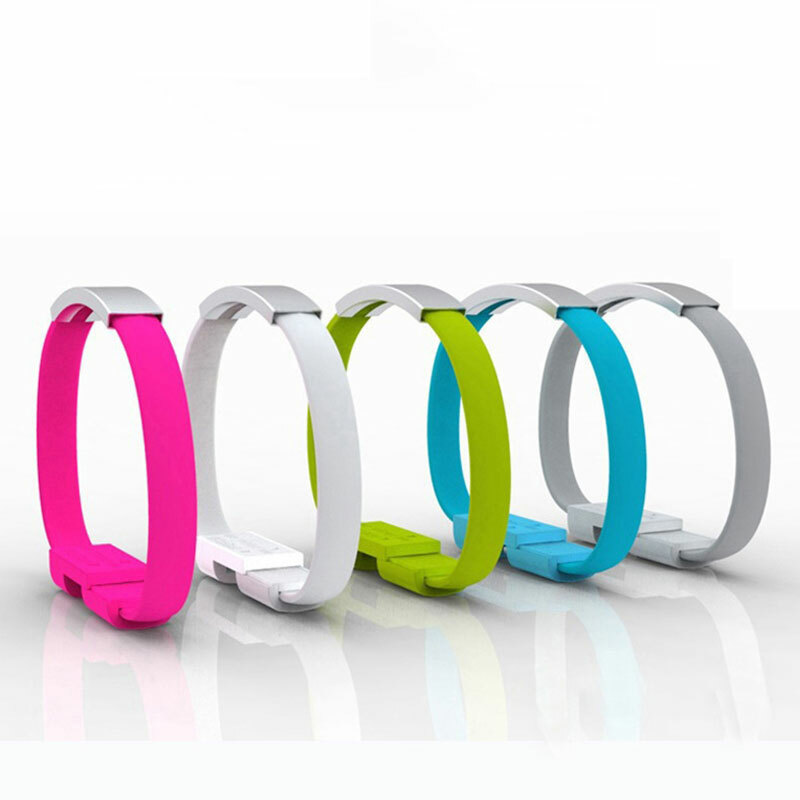 Fashion Bracelet USB Charging Cable Data Cord Sync For iPhone Android Type C Ⓗ