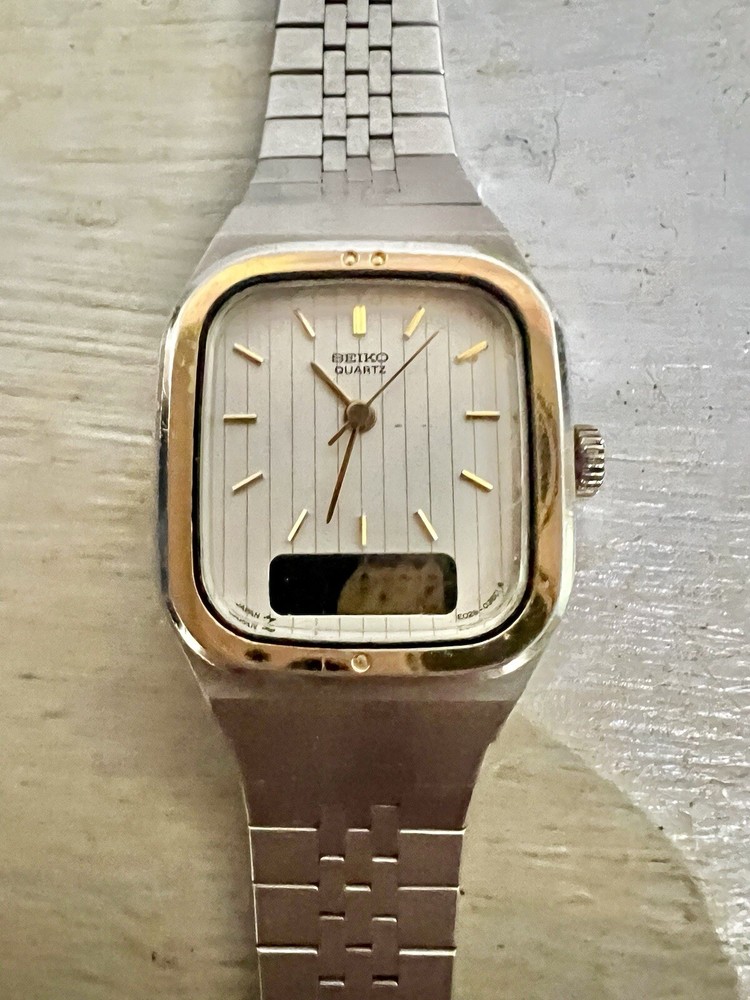 Vintage Watch Seiko Watch Quartz Digital Japan For Parts Repair