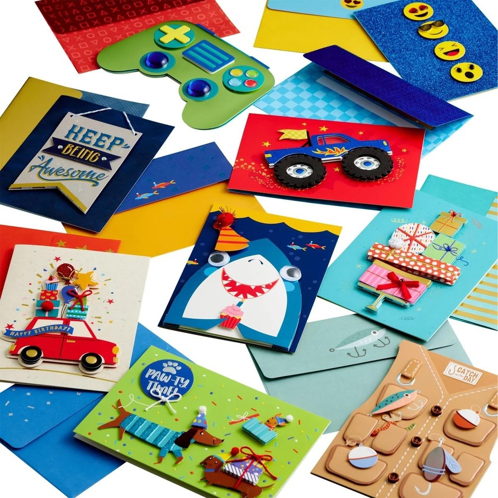 Burgoyne Handmade Greeting Card Set 25 Cards with Matching Envelopes for All Occasions