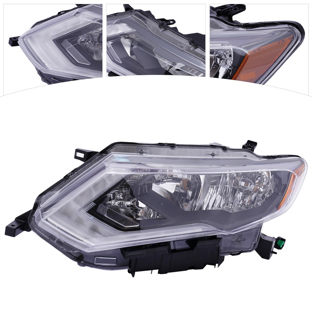 2017-2019 Nissan Rogue Left Driver Side Halogen Headlight Assembly