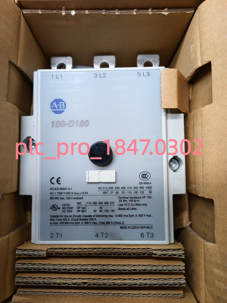 1PCS Brand New Allen-Bradley 100-D180 110-120V Contactor  Fast shipping