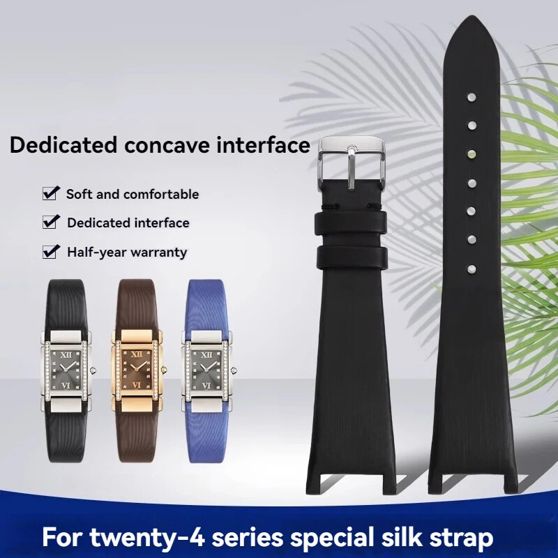 Silk Watch Straps for Patek Philippe TWENTY~4 4910 4920R 4920G Replacement Band