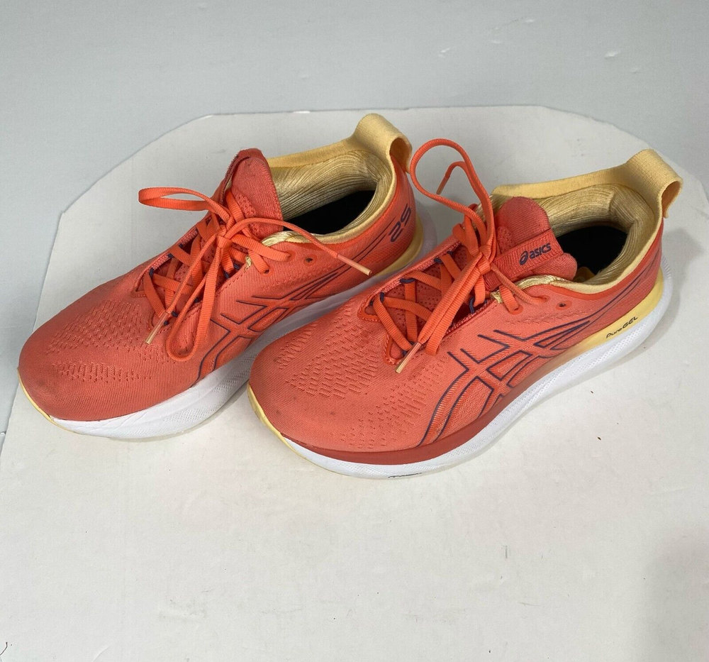 Asics Gel-Nimbus 25 Running Shoes Womens Size 8.1/2 Wide Sneakers Training.