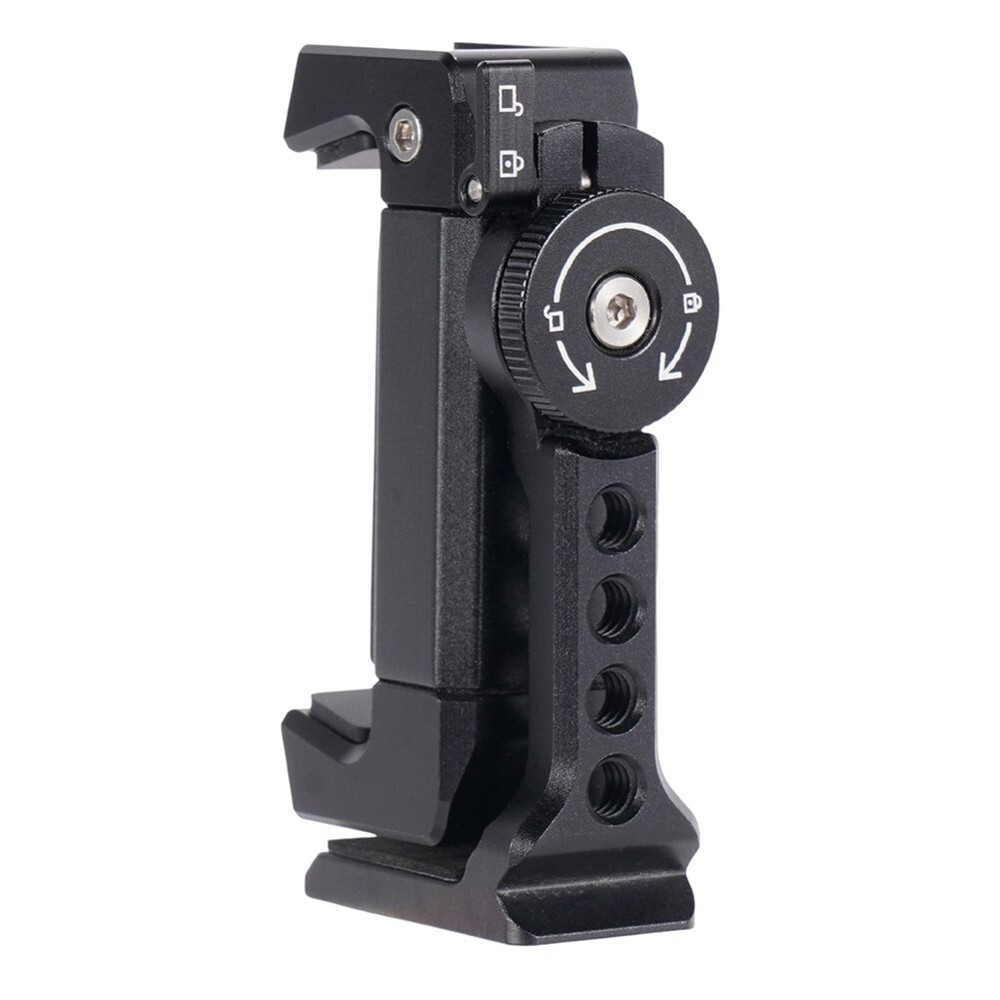 Metal Cell Phone Tripod Mount Smartphone Holder Adapter W Cold Shoe Arca2216