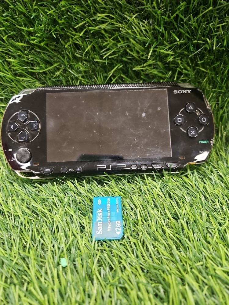 Sony PSP-1001 Black Console Working Tested with 2GB Memory Stick No Charger