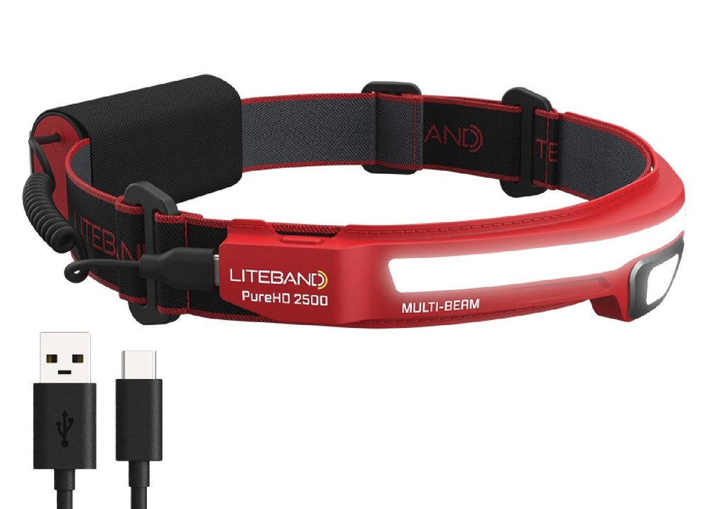 2500 Lumen LED Headlamp - Rechargeable Tactical Light for Camping & Running