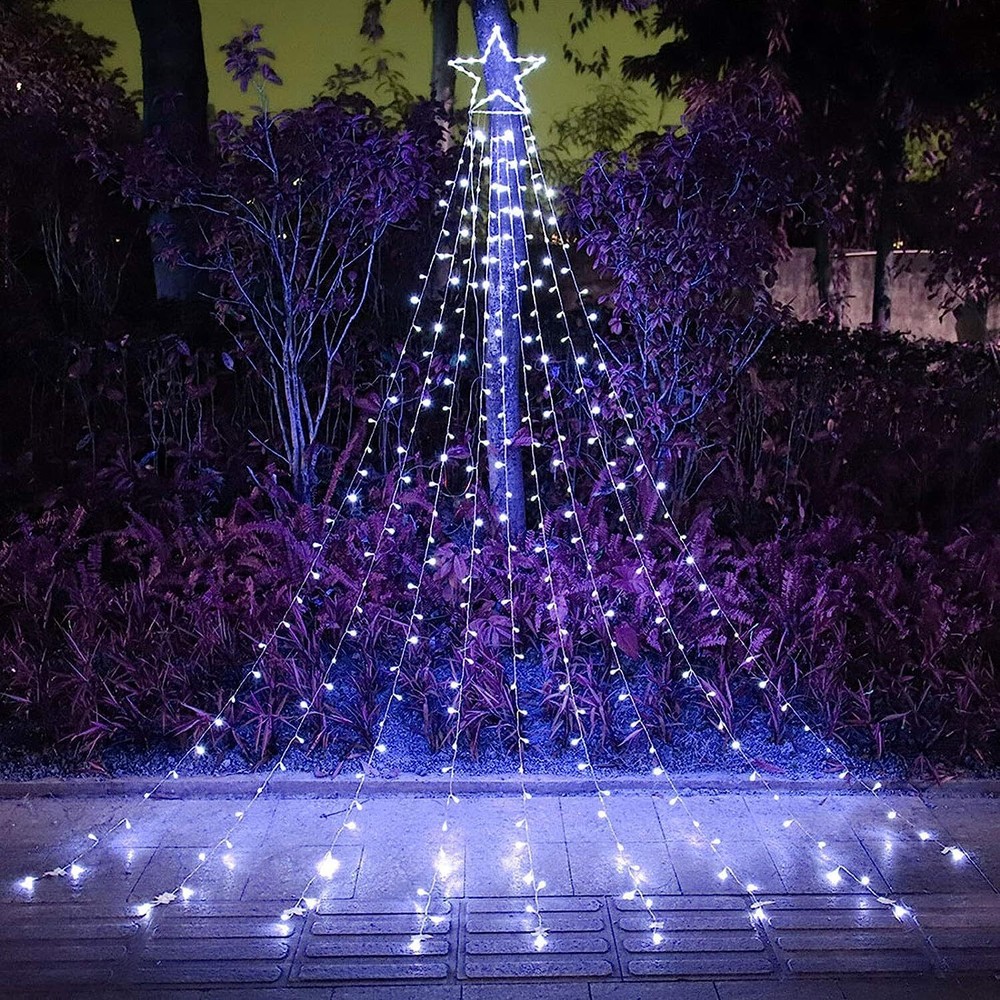 Christmas Decoration Lights, Outdoor Christmas String Lights 320 LED 16.4 Ft ...